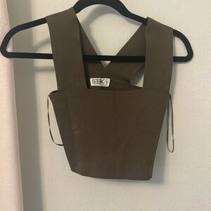 LF Seek the Label Green Bandage Tank